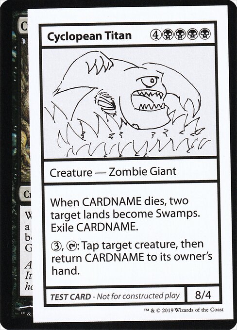 Cyclopean Titan - Mystery Booster Playtest Cards 2021 Magic card