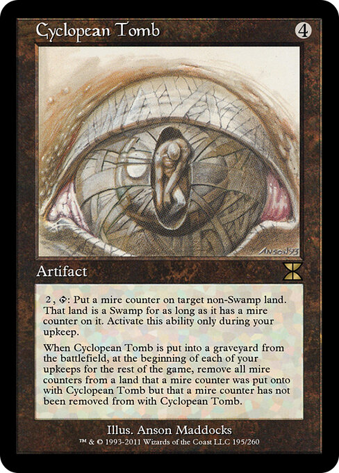 Cyclopean Tomb - Masters Edition IV (#195) - Illustrated by Anson Maddocks - Magic: The Gathering Card