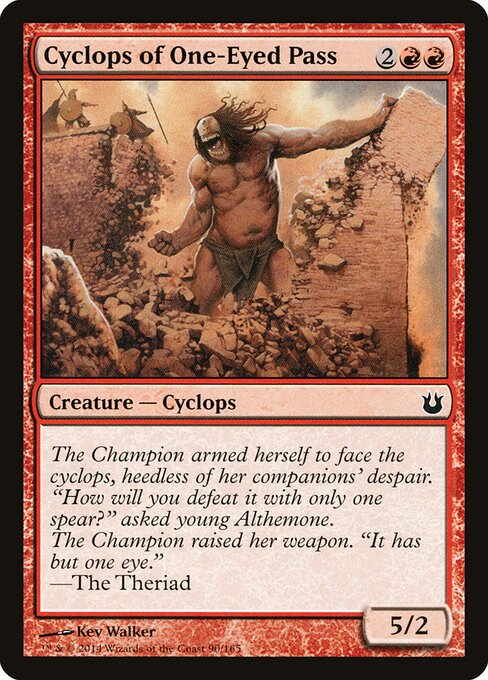 Cyclops of One-Eyed Pass - Born of the Gods Magic card