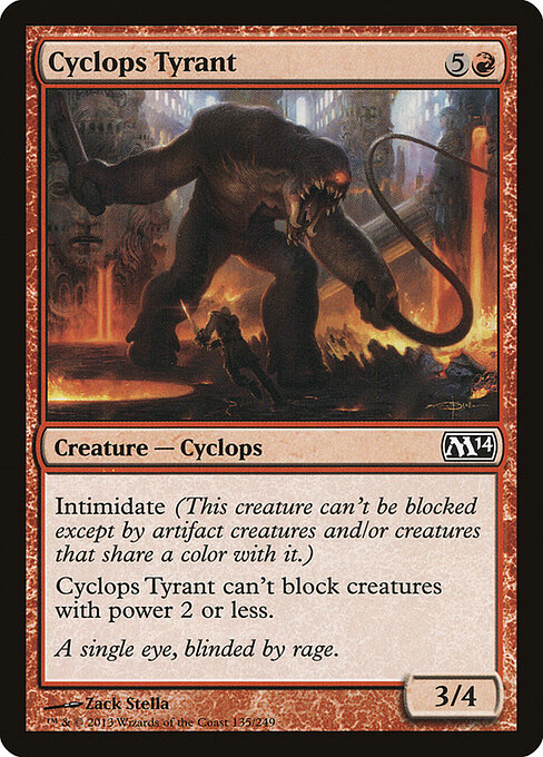 Cyclops Tyrant - Magic 2014 Magic card