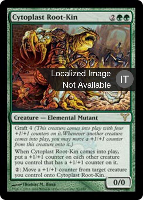Cytoplaste sangracine (Cytoplast Root-Kin) - RNA Guild Kit (#110) - Illustrated by Thomas M. Baxa - Magic: The Gathering Card