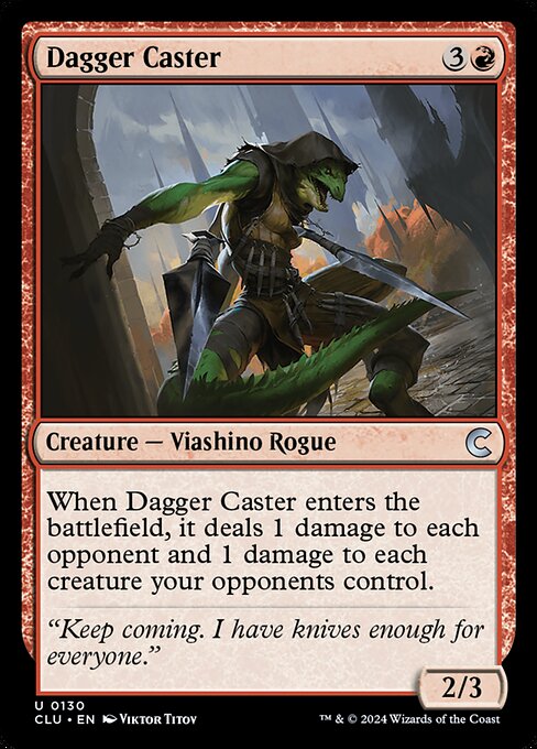 Dagger Caster - Ravnica: Clue Edition (#130) - Illustrated by Viktor Titov - Magic: The Gathering Card