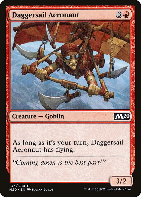 Daggersail Aeronaut - Core Set 2020 Magic card