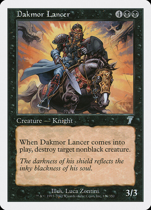 Dakmor Lancer - Seventh Edition Magic card