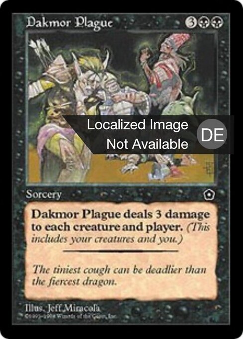 Dakmor-Pest (Dakmor Plague) - Portal Second Age (#69) - Illustrated by Jeff Miracola - Magic: The Gathering Card