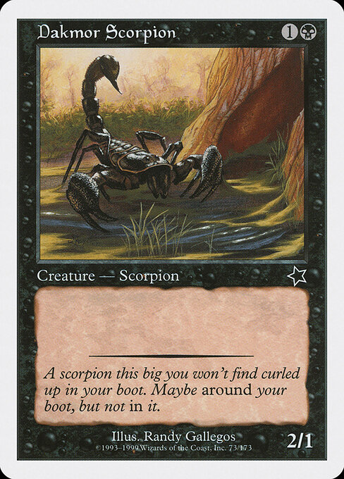 Dakmor Scorpion - Starter 1999 Magic card