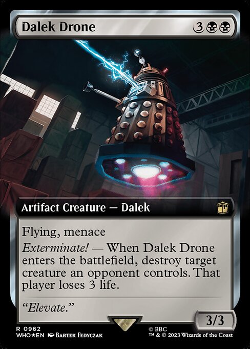 Dalek Drone - Doctor Who (#962) - Illustrated by Bartek Fedyczak - Magic: The Gathering Card