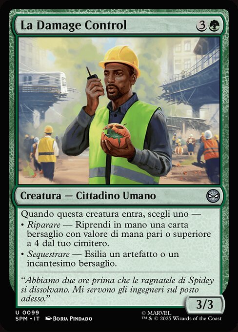 Selesnya Archivist (Damage Control Crew) - Through the Omenpaths (#115) - Illustrated by Caio Cacau - Magic: The Gathering Card