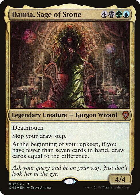 Damia, Sage of Stone - Commander Anthology Volume II (#2) - Illustrated by Steve Argyle - Magic: The Gathering Card