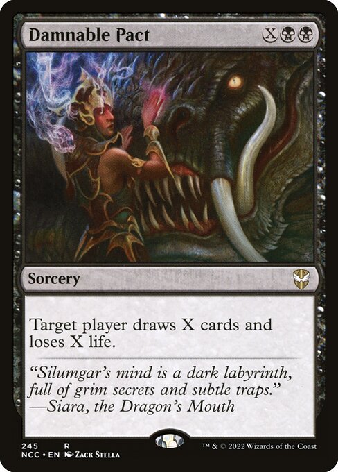 Damnable Pact - New Capenna Commander Magic card