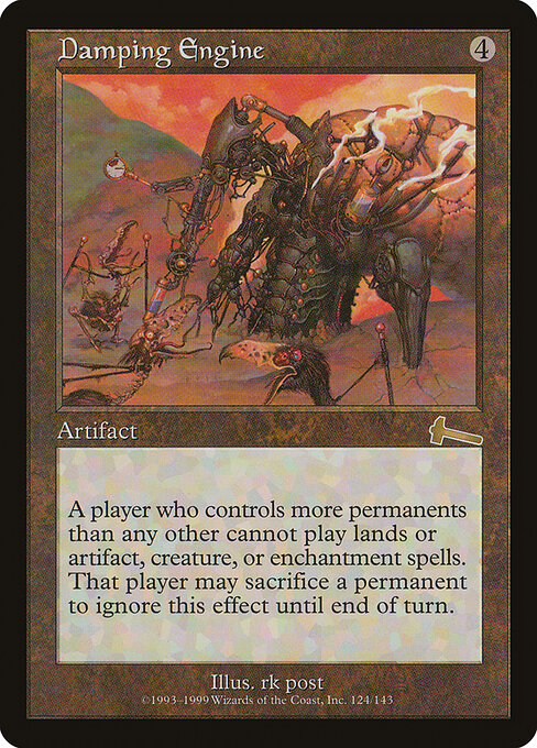 減衰機関 (Damping Engine) - Urza's Legacy (#124) - Illustrated by rk post - Magic: The Gathering Card