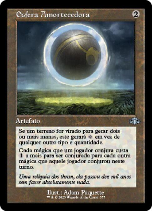 Esfera de amortiguamiento (Damping Sphere) - Dominaria Remastered (#377) - Illustrated by Adam Paquette - Magic: The Gathering Card