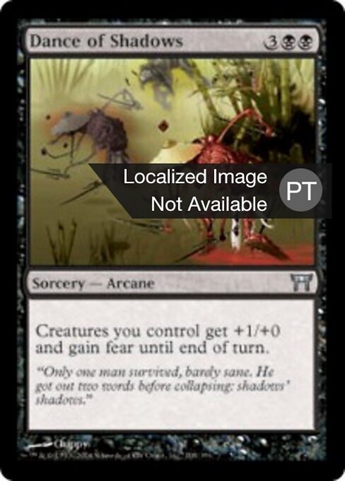 Baile de sombras (Dance of Shadows) - Champions of Kamigawa (#108) - Illustrated by Chippy - Magic: The Gathering Card