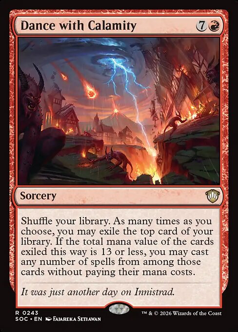 Dance with Calamity - Secrets of Strixhaven Commander Magic card
