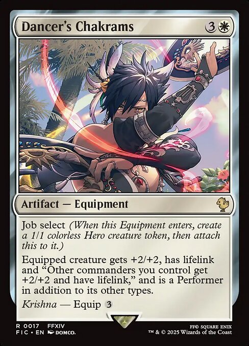 Dancer's Chakrams - Final Fantasy Commander Magic card