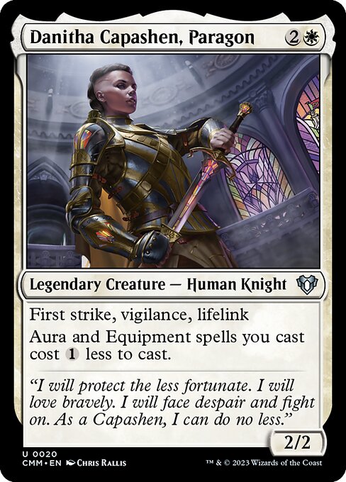 Danitha Capashen, Paragon - Commander Masters (#20) - Illustrated by Chris Rallis - Magic: The Gathering Card