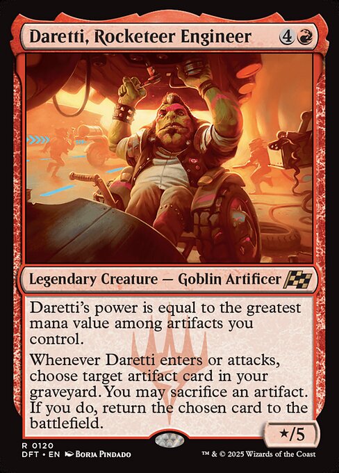 Daretti, Rocketeer Engineer - Aetherdrift Magic card