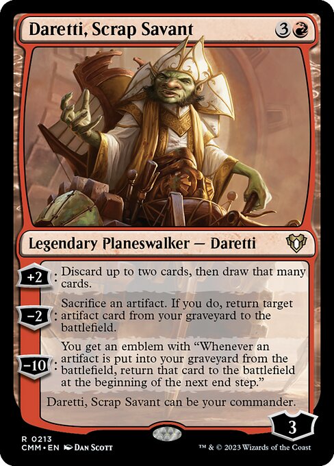 Daretti, Scrap Savant - Commander Masters Magic card