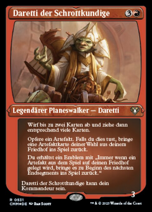 Daretti, Scrap Savant - The List (#C14-33) - Illustrated by Dan Murayama Scott - Magic: The Gathering Card