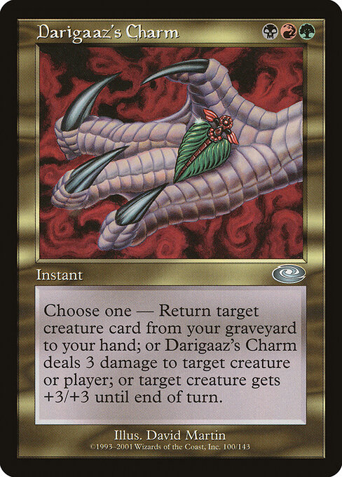 Darigaaz' Amulett (Darigaaz's Charm) - Planeshift (#100) - Illustrated by David Martin - Magic: The Gathering Card