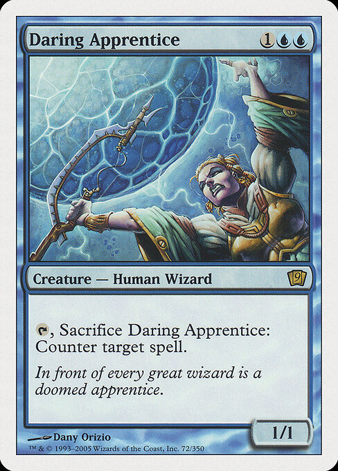 Daring Apprentice - Ninth Edition Magic card