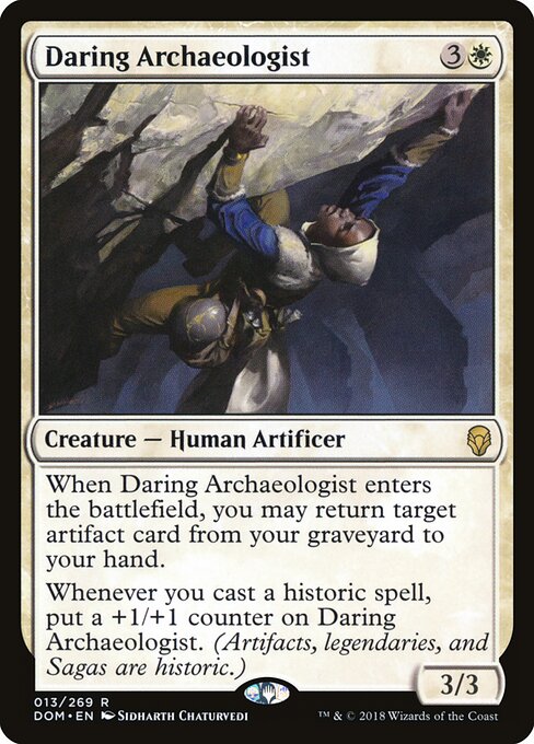 Daring Archaeologist - Dominaria Magic card