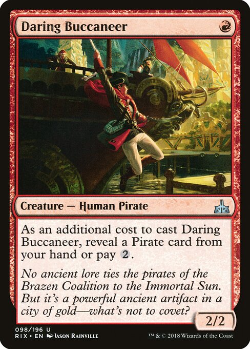Daring Buccaneer - Rivals of Ixalan Magic card