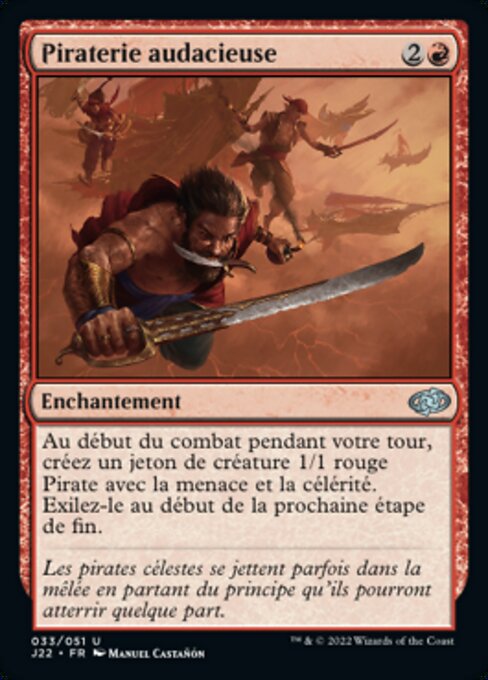 Piraterie audacieuse (Daring Piracy) - Jumpstart 2022 (#33) - Illustrated by Manuel Castañón - Magic: The Gathering Card