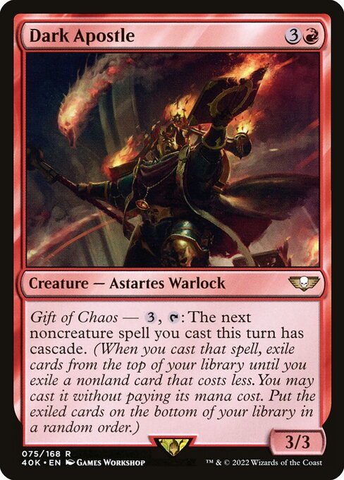 Dark Apostle - Warhammer 40,000 Commander Magic card