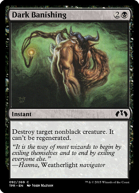 Dark Banishing - Tempest Remastered Magic card