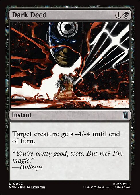 Dark Deed - Marvel Super Heroes Magic card