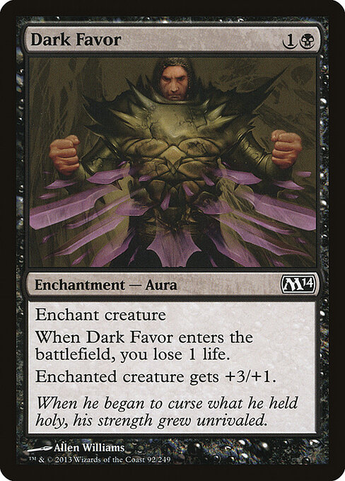 Dark Favor - Magic 2014 Magic card