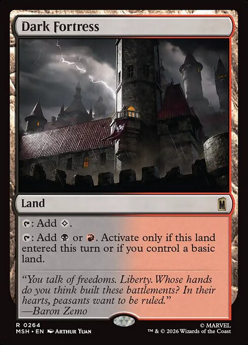 Dark Fortress - Marvel Super Heroes Magic card