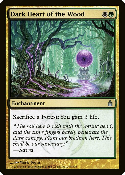 Dark Heart of the Wood - Ravnica: City of Guilds Magic card