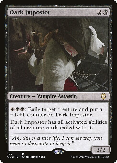 Dark Impostor - Crimson Vow Commander (#127) - Illustrated by Johannes Voss - Magic: The Gathering Card