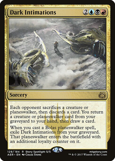 Dark Intimations - Aether Revolt Magic card