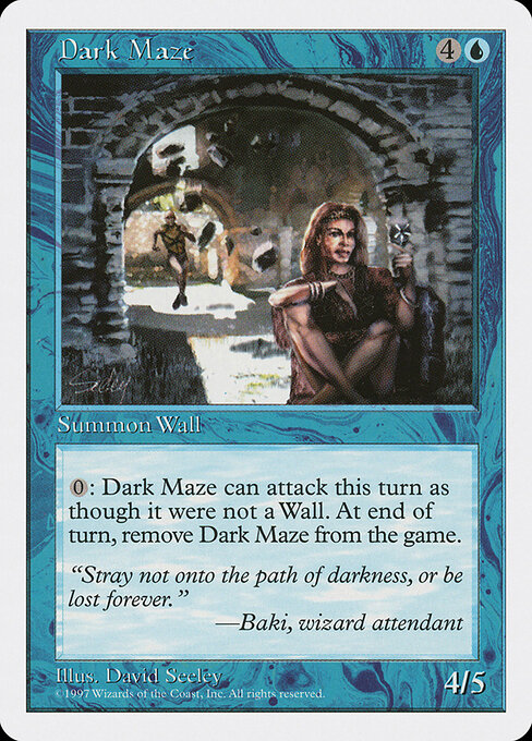 Dark Maze - Fifth Edition Magic card