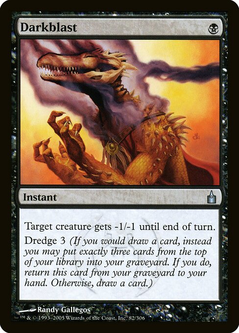 Darkblast - Ravnica: City of Guilds Magic card