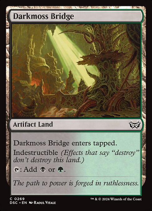Darkmoss Bridge - Duskmourn: House of Horror Commander Magic card