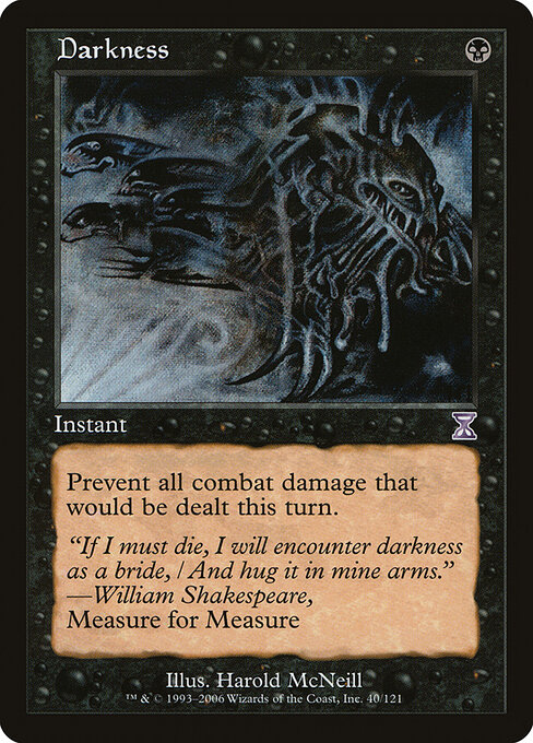 Darkness - Time Spiral Timeshifted Magic card