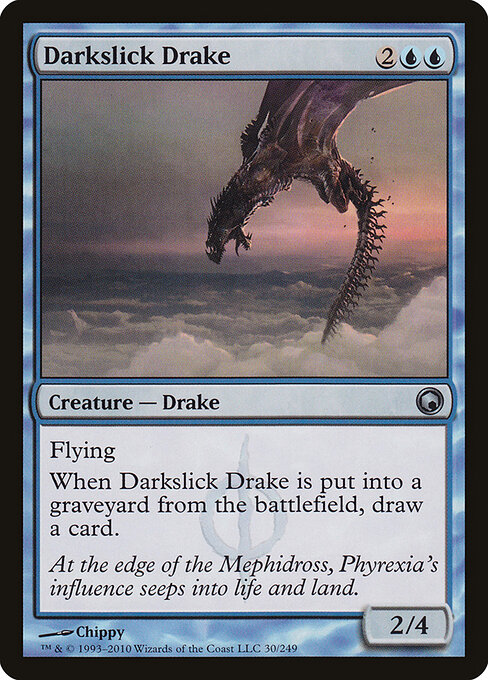 Darkslick Drake - Scars of Mirrodin Magic card