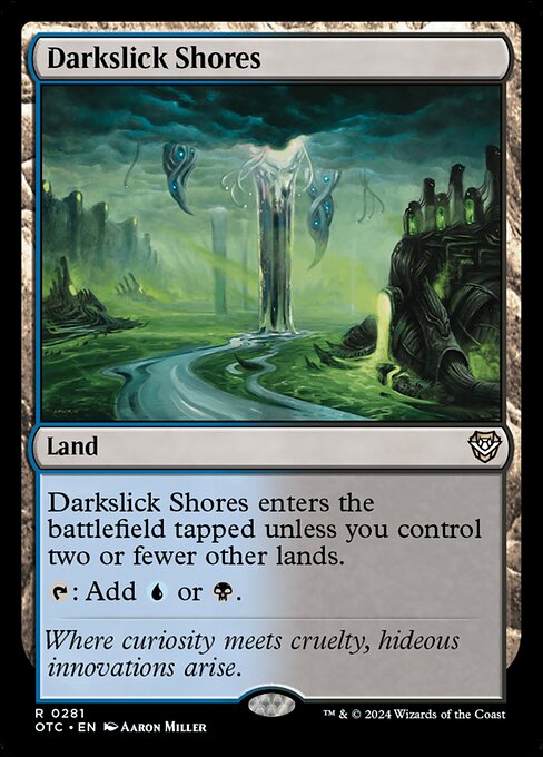 Darkslick Shores - Outlaws of Thunder Junction Commander Magic card