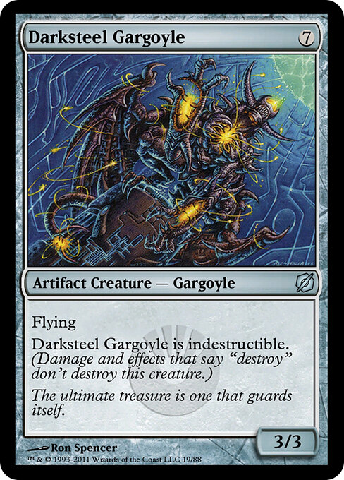 Darksteel Gargoyle - Duel Decks: Mirrodin Pure vs. New Phyrexia Magic card