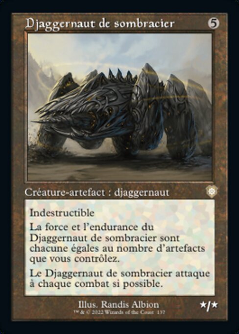 Nachtstahljuggernaut (Darksteel Juggernaut) - Commander 2018 (#202) - Illustrated by Randis Albion - Magic: The Gathering Card