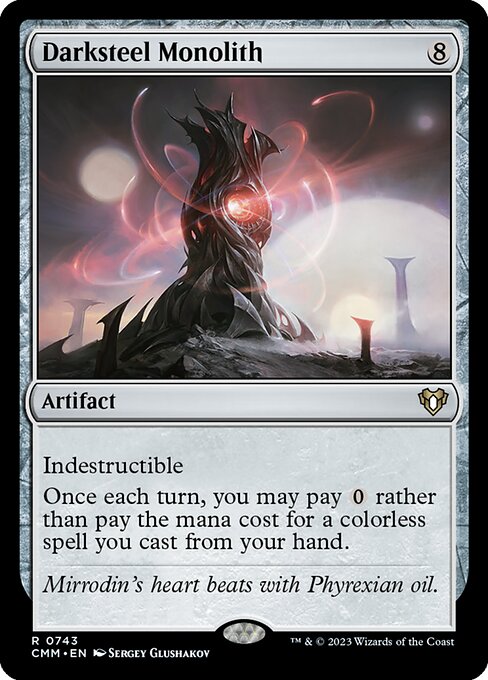 Darksteel Monolith - Commander Masters Magic card