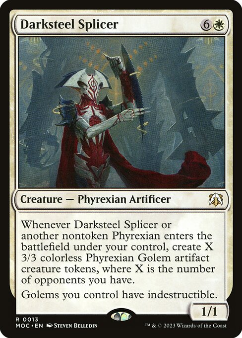 Darksteel Splicer - March of the Machine Commander Magic card