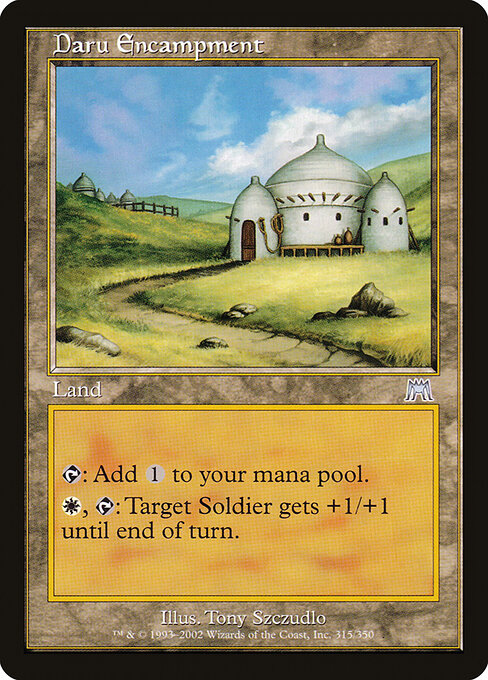 Accampamento Daru (Daru Encampment) - Onslaught (#315) - Illustrated by Tony Szczudlo - Magic: The Gathering Card