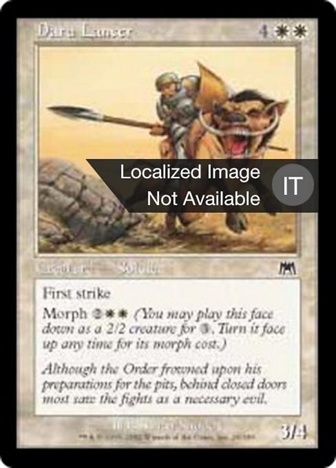 Daru Lancer - Onslaught (#20) - Illustrated by Brian Snõddy - Magic: The Gathering Card