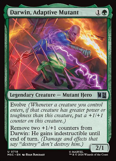 Darwin, Adaptive Mutant - Marvel Super Heroes Commander Magic card