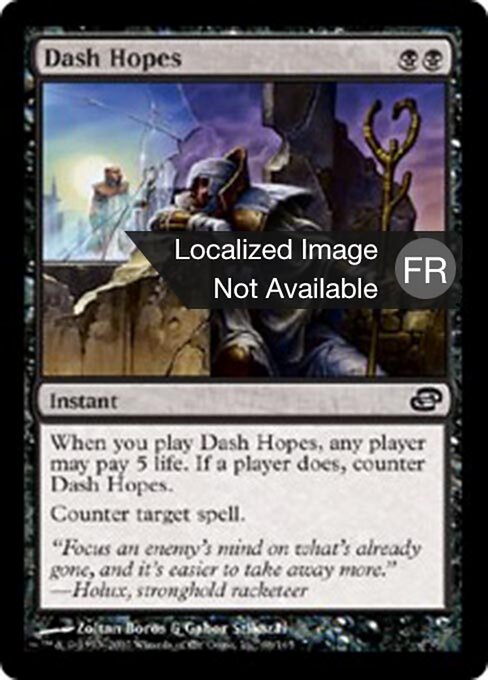Убить Надежду (Dash Hopes) - Planar Chaos (#68) - Illustrated by Zoltan Boros & Gabor Szikszai - Magic: The Gathering Card